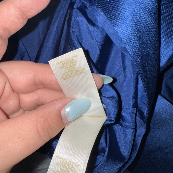 Kate Spade Elegant Blue Mini Satin Dress Cocktail Outfit size 6 - Picture 6 of 7